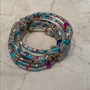 Beaded wrap bracelet